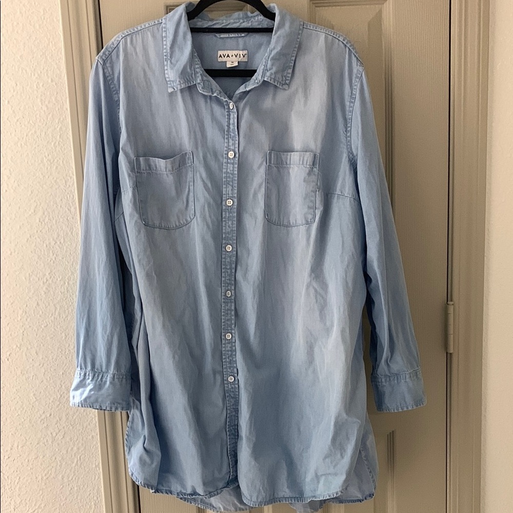 Ava & Viv Blue Men's Shirt
